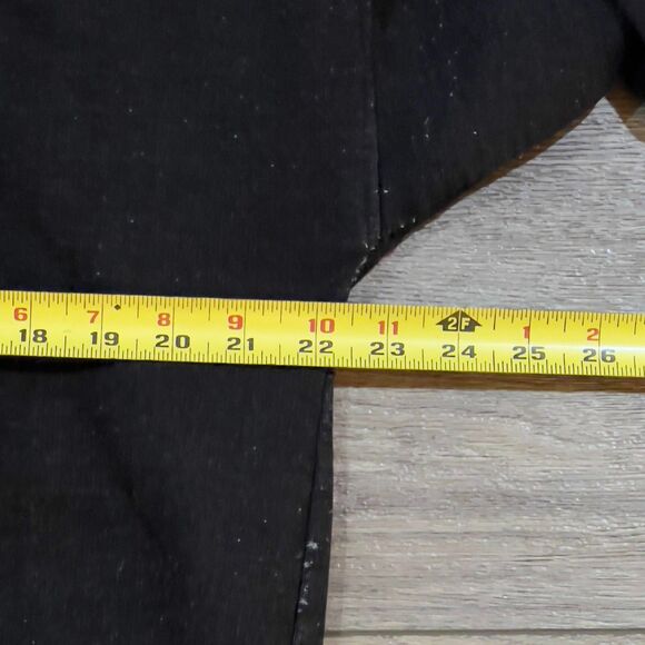 Vintage 90s Fuzzy Stonewash Native American Black Distressed Sweatshirt - Small - Picture 7 of 8